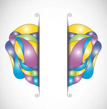 Vector illustration with abstraction. Stock Illustration