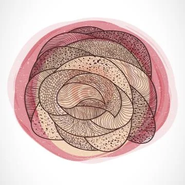 Vector illustration with abstraction. Stock Illustration