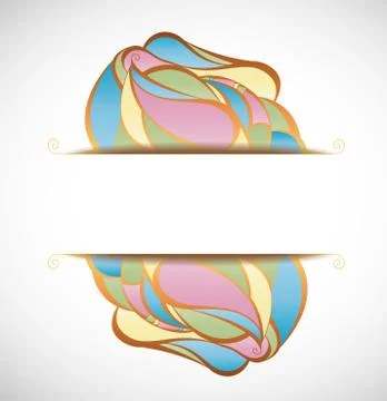 Vector illustration with abstraction. Stock Illustration