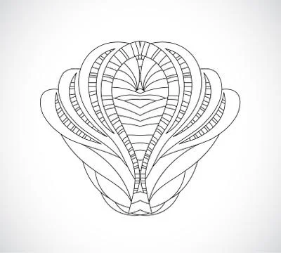 Vector illustration with abstraction. Stock Illustration