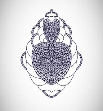 Vector illustration with abstraction. Stock Illustration