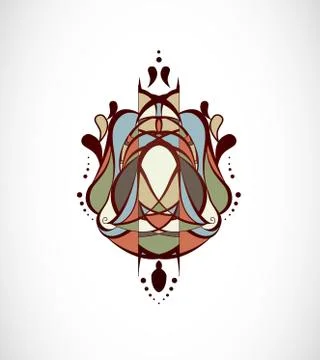 Vector illustration with abstraction. Stock Illustration