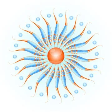 Vector illustration with abstraction. Stock Illustration