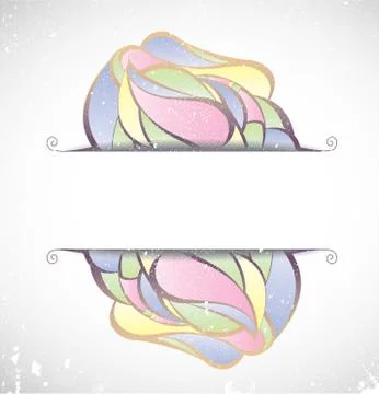 Vector illustration with abstraction. Stock Illustration