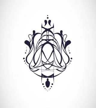 Vector illustration with abstraction. Illustrazione stock