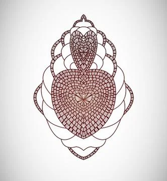 Vector illustration with abstraction. Stock Illustration