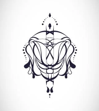 Vector illustration with abstraction. Stock Illustration