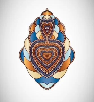 Vector illustration with abstraction. Stock Illustration