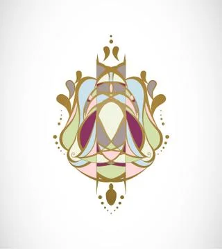 Vector illustration with abstraction. Stock Illustration