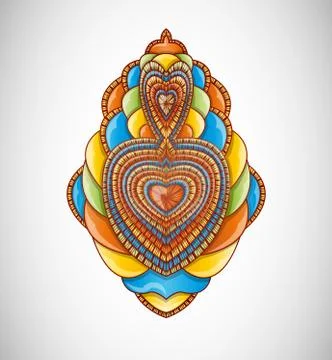 Vector illustration with abstraction. Stock Illustration