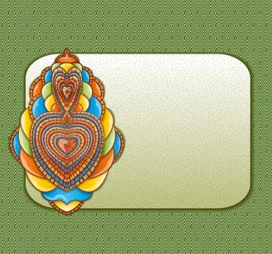 Vector illustration with abstraction. Stock Illustration