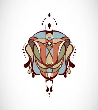 Vector illustration with abstraction. Stock Illustration