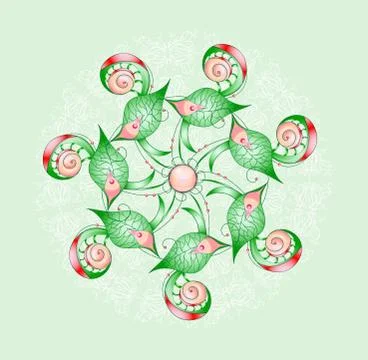 Vector illustration with abstraction. Stock Illustration