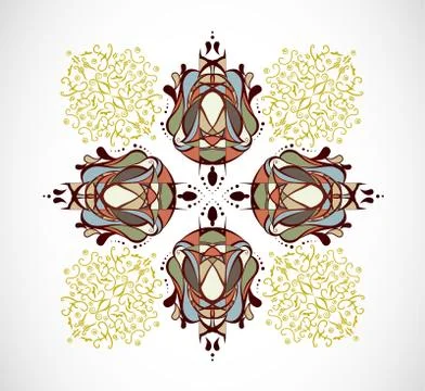 Vector illustration with abstraction. Stock Illustration