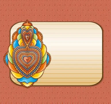 Vector illustration with abstraction. Stock Illustration