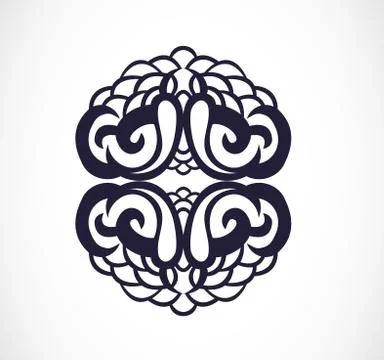 Vector illustration with abstraction. Illustrazione stock