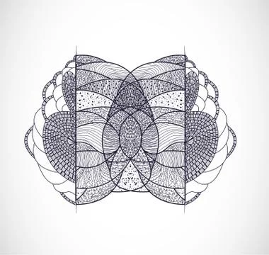 Vector illustration with abstraction. Stock Illustration