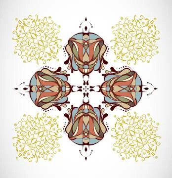 Vector illustration with abstraction. Stock Illustration