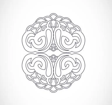 Vector illustration with abstraction. Stock Illustration