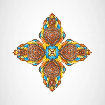 Vector illustration with abstraction. Stock Illustration