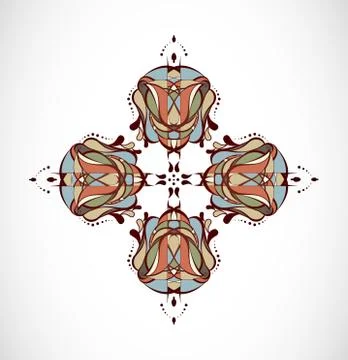 Vector illustration with abstraction. Stock Illustration