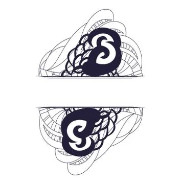 Vector illustration with abstraction. Stock Illustration