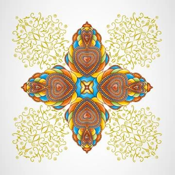 Vector illustration with abstraction. Stock Illustration