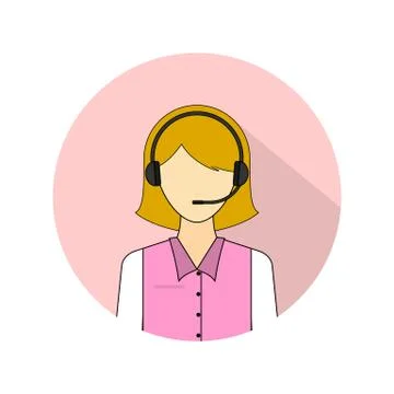 Vector illustration of the administrator avatar icon Stock Illustration