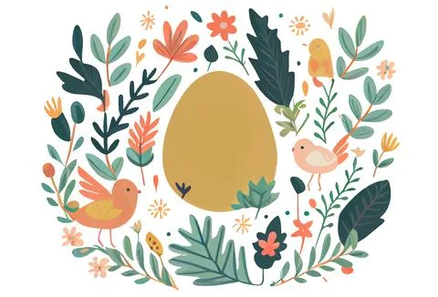 Vector illustration of aester colorful eggs isolation on white background Stock Illustration