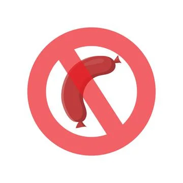 Vector illustration against meat in flat style Stock Illustration