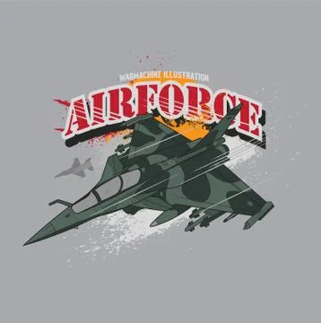 Vector illustration of air force. Stock Illustration