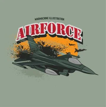 Vector illustration of air force. Stock Illustration