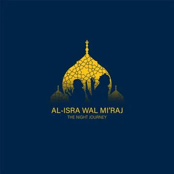 Vector Illustration of Al-Isra wal Mi'raj Illustrazione stock