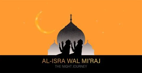 Vector Illustration of Al-Isra wal Mi'raj Stock Illustration