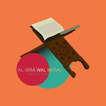 Vector Illustration of Al-Isra wal Mi'raj Stock Illustration