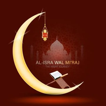 Vector Illustration of Al-Isra wal Mi'raj Stock Illustration
