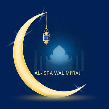 Vector Illustration of Al-Isra wal Mi'raj Stock-Illustration