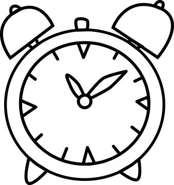 Vector illustration of an alarm clock Stock Illustration