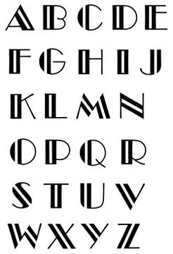 Vector Illustration of Alphabet Stock Illustration