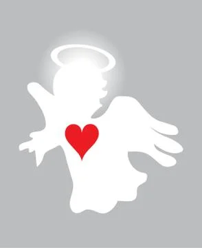 Vector Illustration of Angel Stock Illustration