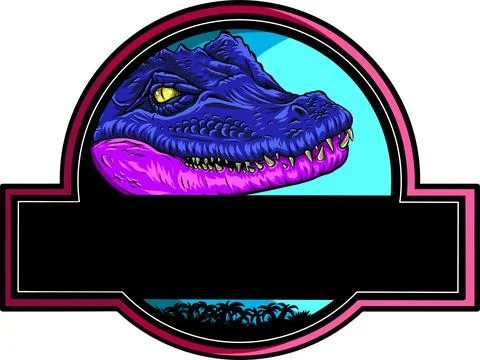 Vector illustration of an Angry crocodile or alligator head snapping inside Stock Illustration
