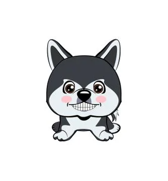 Vector illustration of Angry Dog Stock Illustration