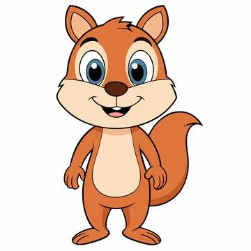 Vector illustration of an animal chipmunk Stock Illustration