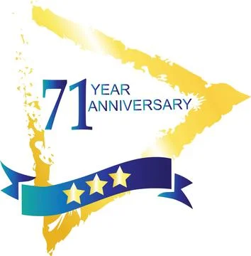 Vector illustration of Anniversary - 71 Stock Illustration