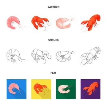 Vector illustration of appetizer and ocean symbol. Set of appetizer and delicacy Stock Illustration