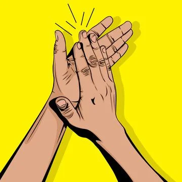 Vector illustration of applause symbol Stock Illustration
