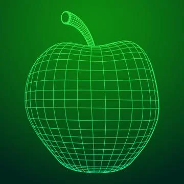 Vector Illustration Of Apple Stock Illustration