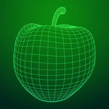 Vector Illustration Of Apple Stock Illustration