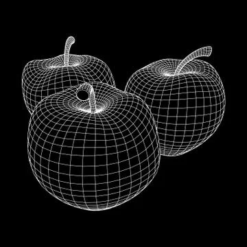 Vector Illustration Of Apple 스톡 일러스트