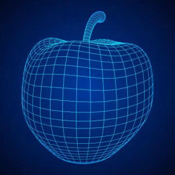 Vector Illustration Of Apple Stock Illustration